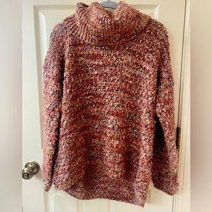Elsamanda Cowl Neck Loose Knit Sweater